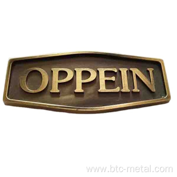 Zinc Alloy Custom Name Plate Metal Plate